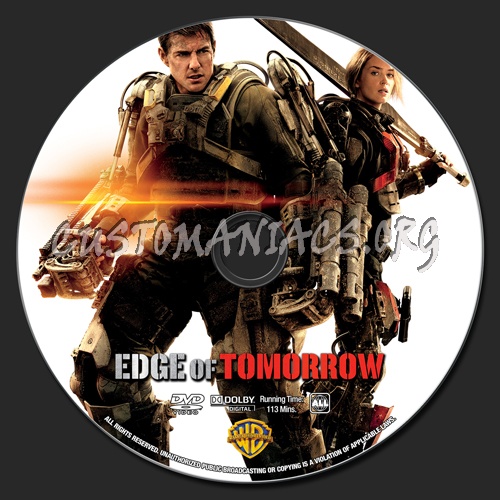 Edge of Tomorrow dvd label