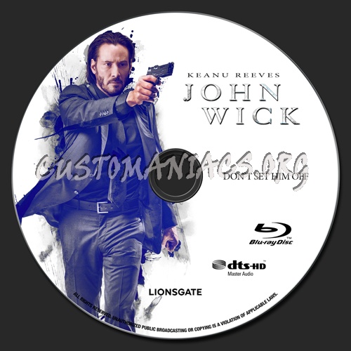 John Wick blu-ray label