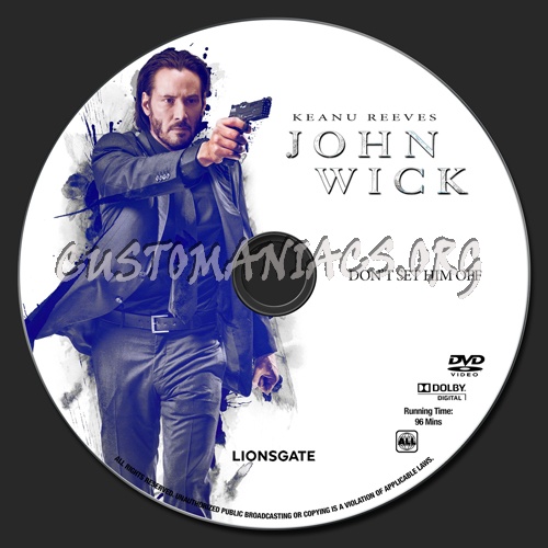 John Wick dvd label