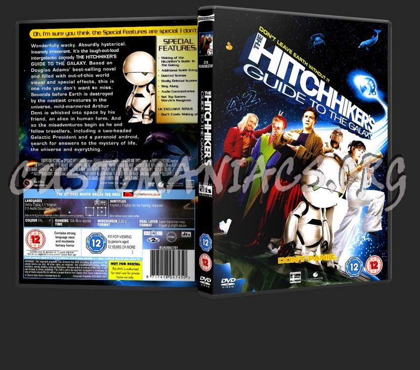 The Hitchhikers Guide To The Galaxy dvd cover