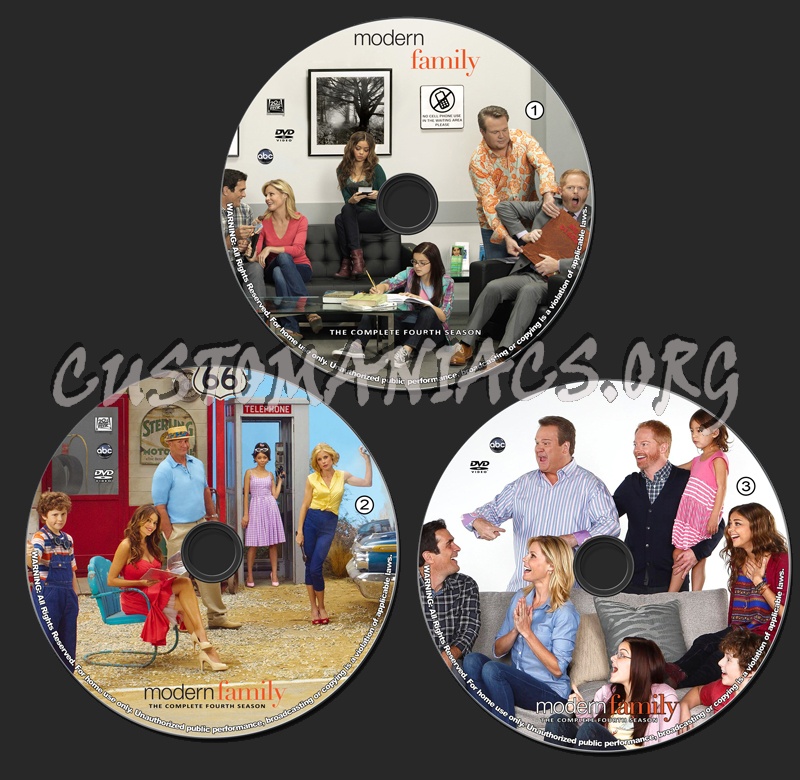 Modern Family - Season 4 dvd label