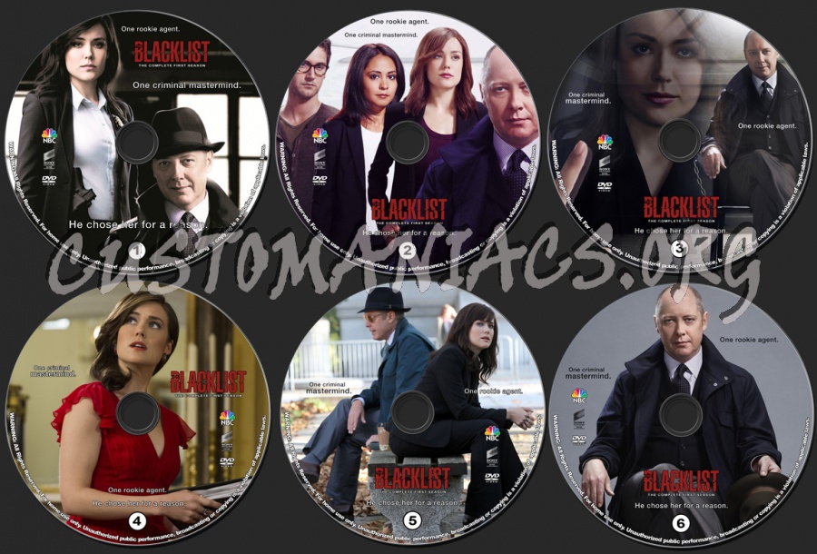 The Blacklist - Season 1 dvd label