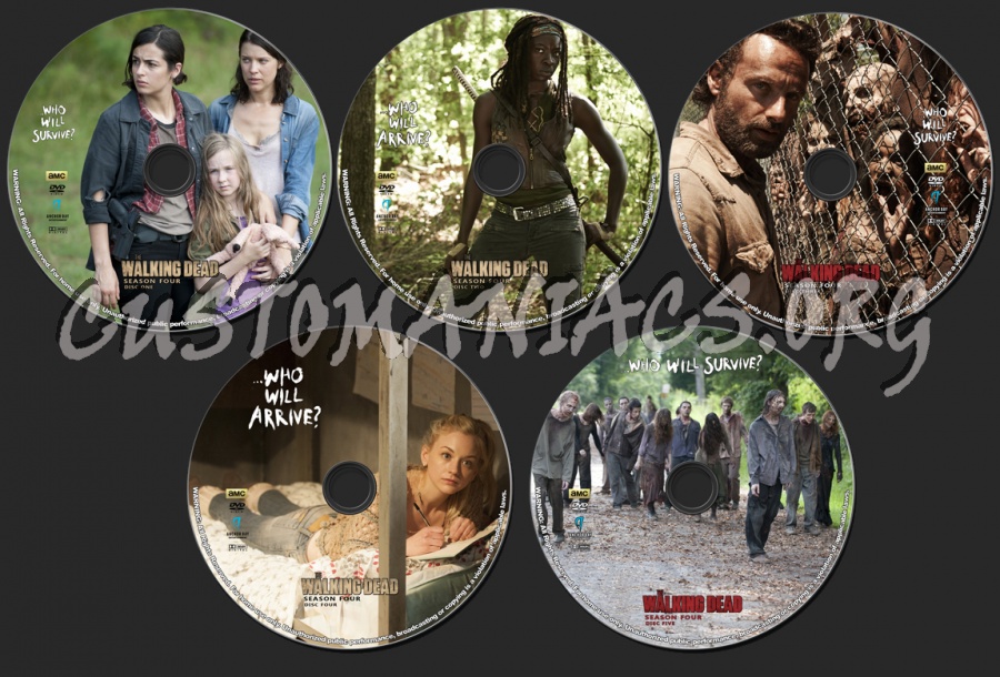 The Walking Dead - Season 4 dvd label