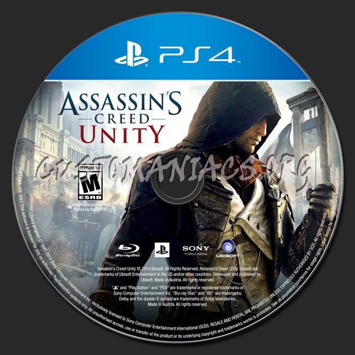 Assassin's Creed: Unity dvd label