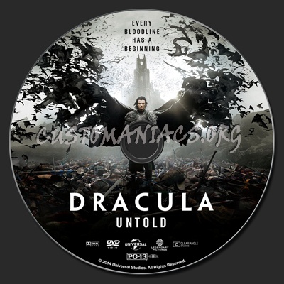 Dracula Untold dvd label