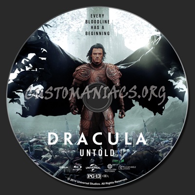 Dracula Untold blu-ray label