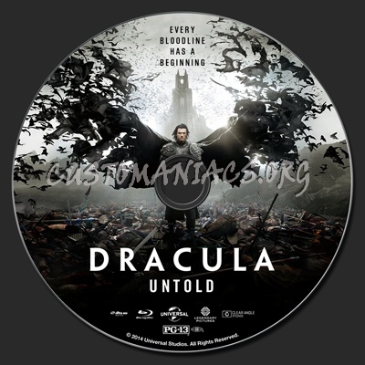 Dracula Untold blu-ray label