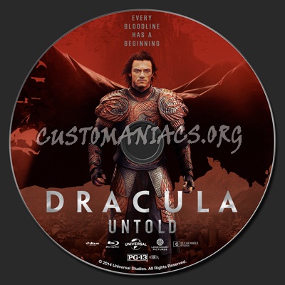 Dracula Untold blu-ray label