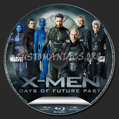 X-Men Days of Future Past blu-ray label