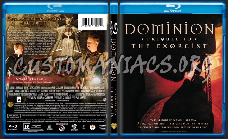 Dominion: Prequel To The Exorcist dvd cover