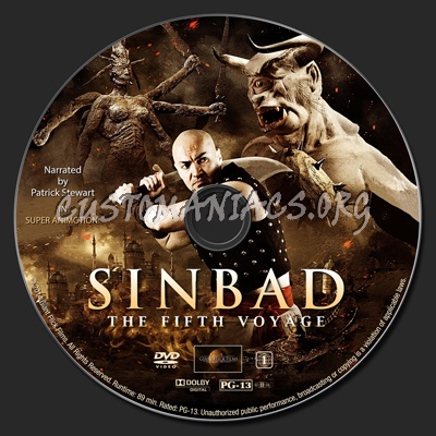 Sinbad: The Fifth Voyage dvd label