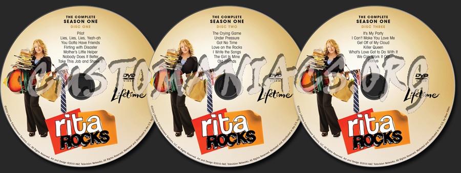 Rita Rocks Season 1 dvd label