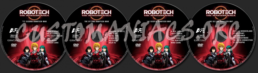 Robotech Season 2 dvd label
