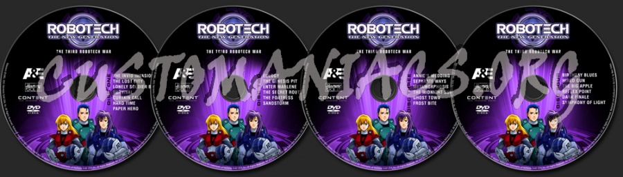 Robotech Season 3 dvd label