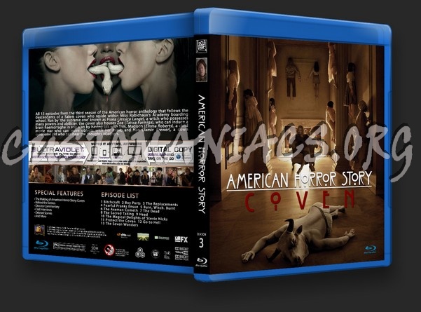 American Horror Story Season 3 blu-ray cover