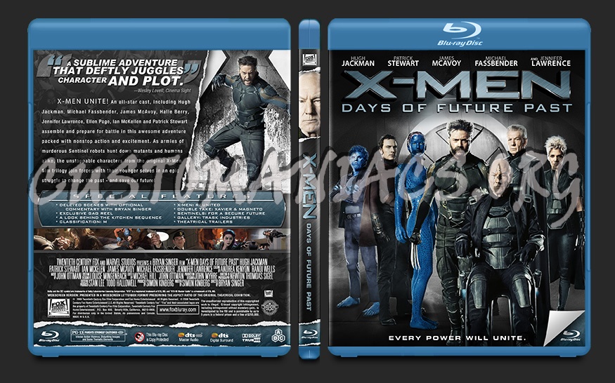 X-Men Days of Future Past blu-ray cover