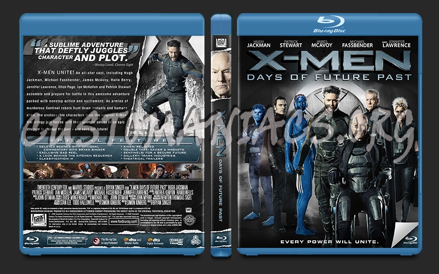 X-Men Days of Future Past blu-ray cover