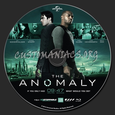 The Anomaly (2014) blu-ray label