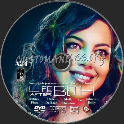 Life After Beth dvd label