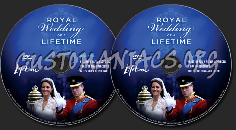 Royal Wedding of a Lifetime dvd label