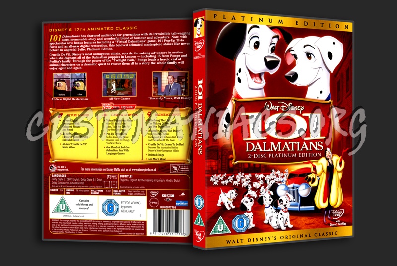 101 Dalmatians dvd cover