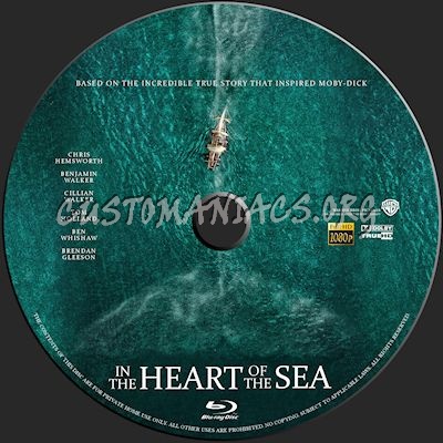 In The Heart of the Sea blu-ray label