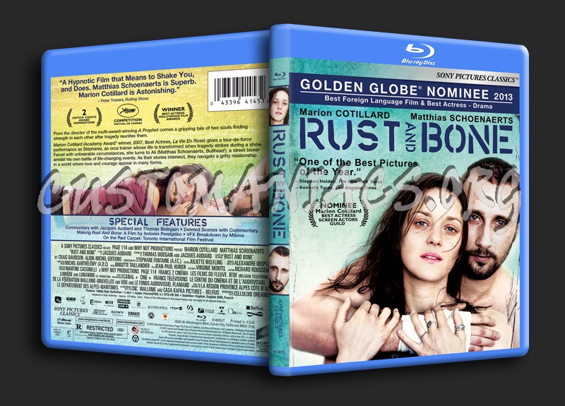 Rust and Bone blu-ray cover