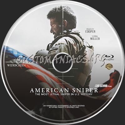 American Sniper blu-ray label