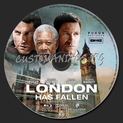 London Has Fallen blu-ray label