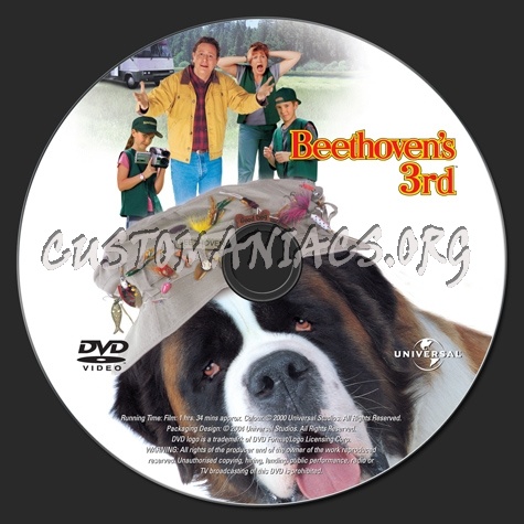 Beethoven's 3rd dvd label