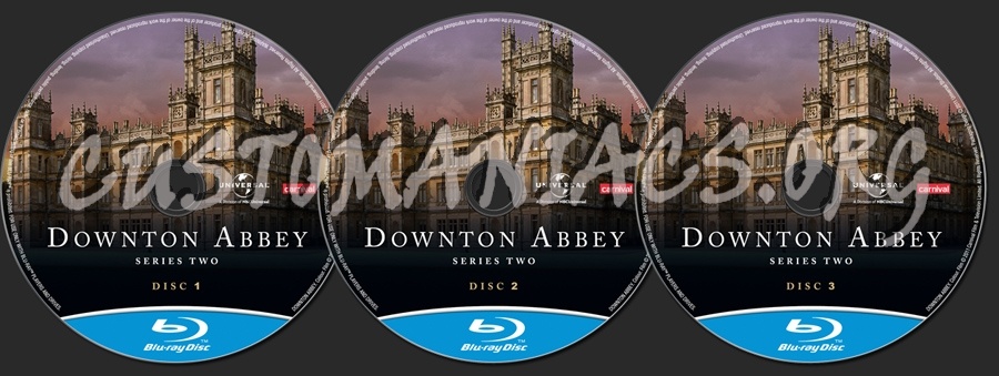 Downton Abbey Series 2 blu-ray label