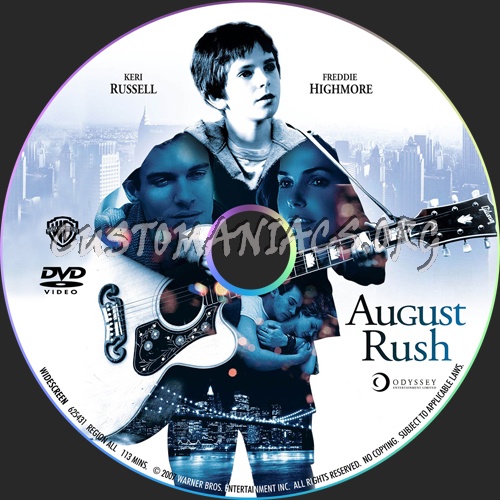 August Rush dvd label