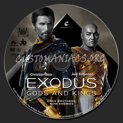 Exodus: Gods and Kings dvd label