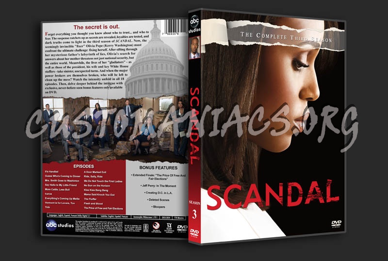 Scandal - Season 3 dvd cover