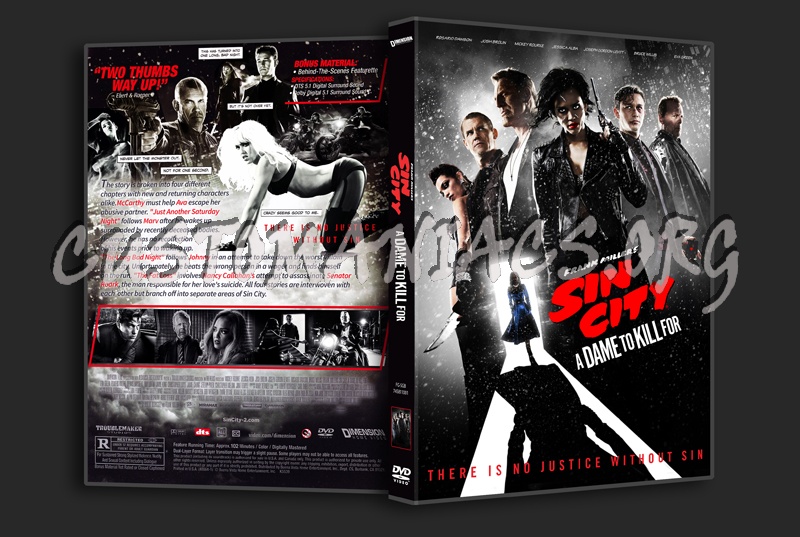 Sin City A Dame to Kill For dvd cover