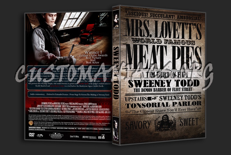 Sweeney Todd dvd cover