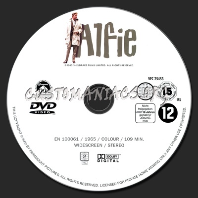 Alfie dvd label