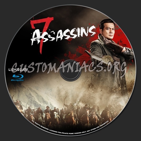 7 Assassins blu-ray label