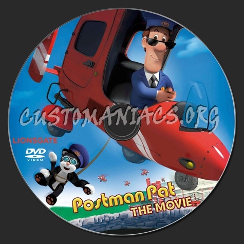 Postman Pat the Movie dvd label