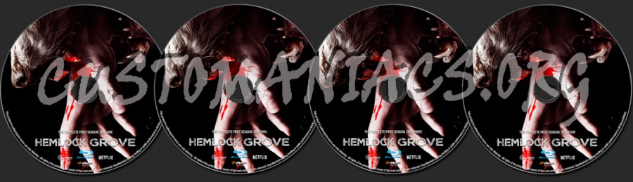 Hemlock Grove Season 1 blu-ray label