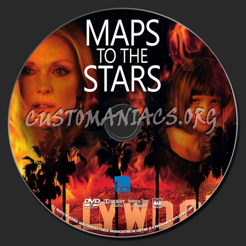 Maps To The Stars dvd label