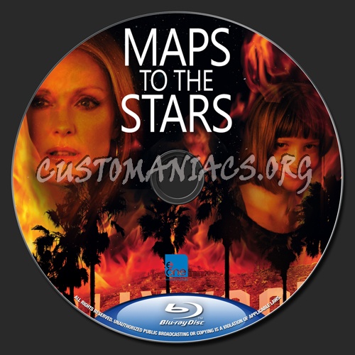 Maps To The Stars blu-ray label