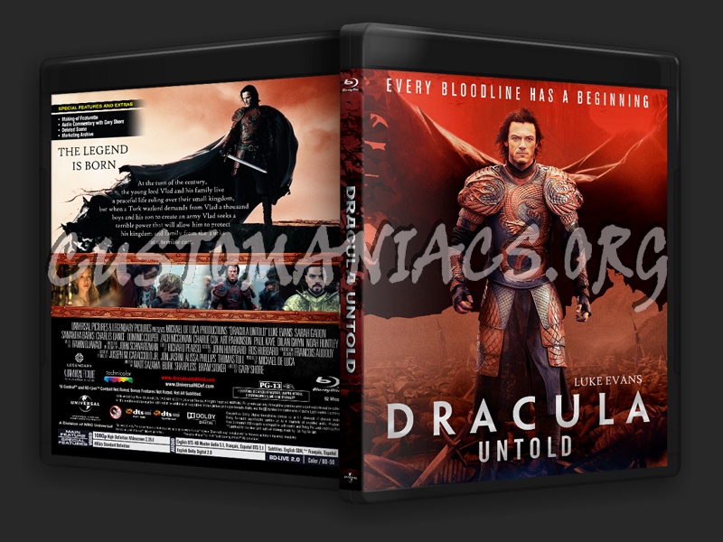 Dracula Untold 2014 blu-ray cover