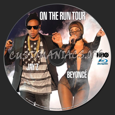 On the Run Tour Beyonce and Jay Z blu-ray label