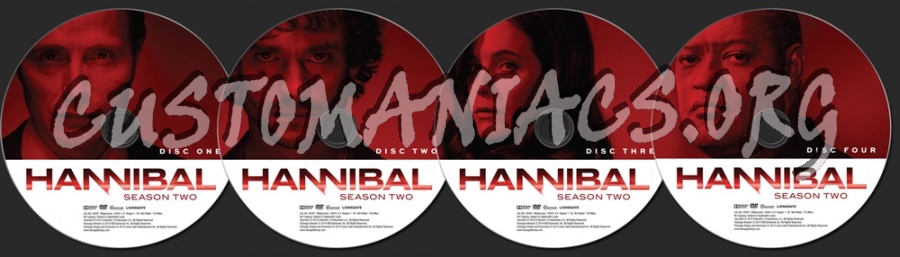 Hannibal Season 2 dvd label