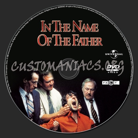 In the Name of the Father dvd label