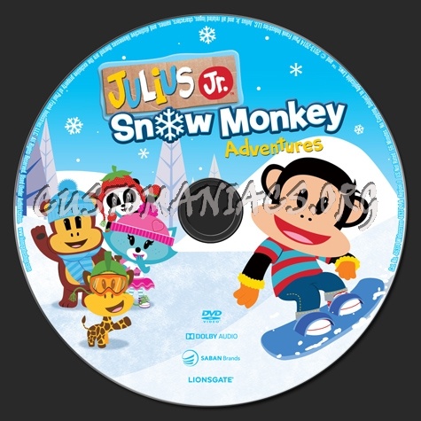 Julius Jr Snow Monkey Adventures dvd label