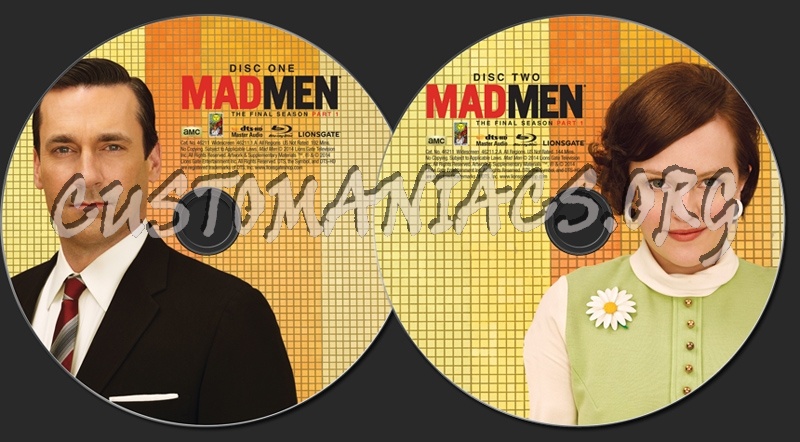 Mad Men Season 7 Part 1 blu-ray label