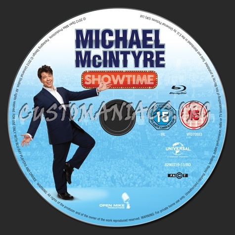 Michael McIntyre Showtime blu-ray label