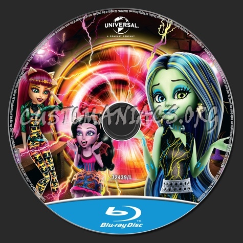 Monster High Freaky Fusion blu-ray label